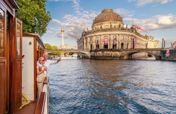 Sightseeing boat tour on a historic ship in Berlin