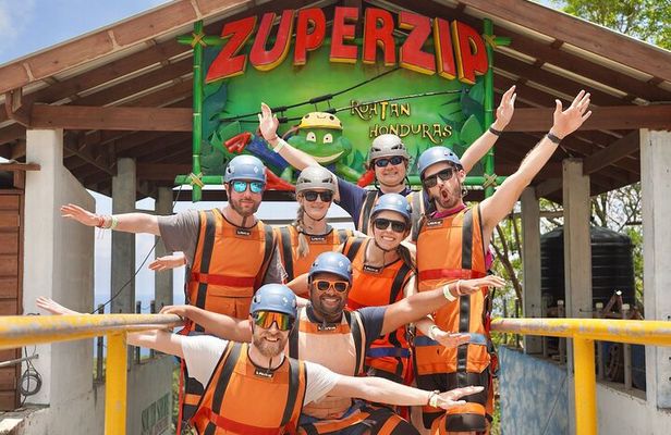 Roatan Zuperman Zip and Zipline Tours Experience