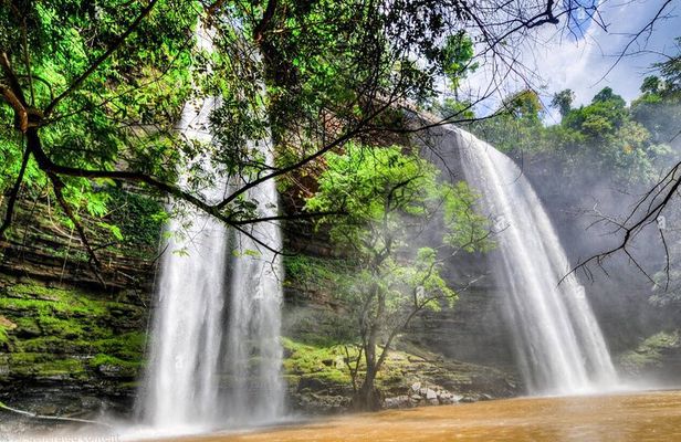 Boti Falls, Umbrella Rock, Aburi Gardens & Cocoa Farm Day Tour