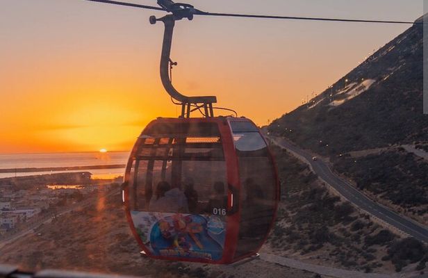Evening Colors Sunset Cable Car and Big Market Souk Agadir 
