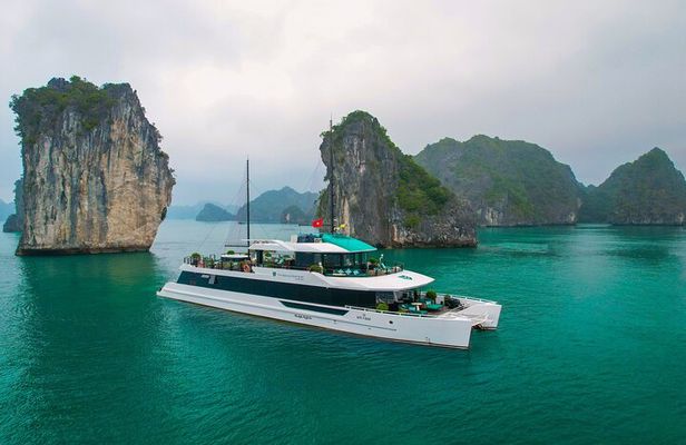 Halong Bay & Lan Ha Bay Luxury Day Cruise by The Halong Catamaran