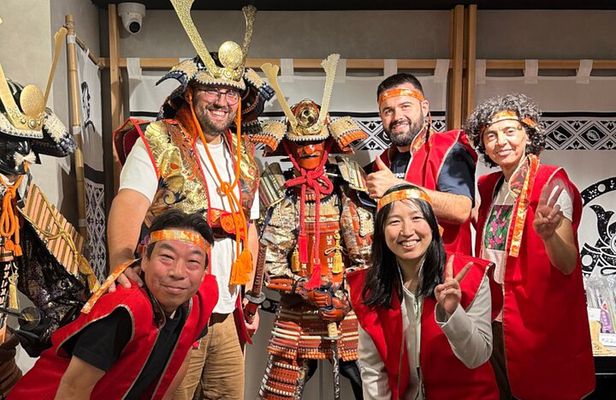 Luxury Samurai Sushi Experience with Chef Performance in Asakusa