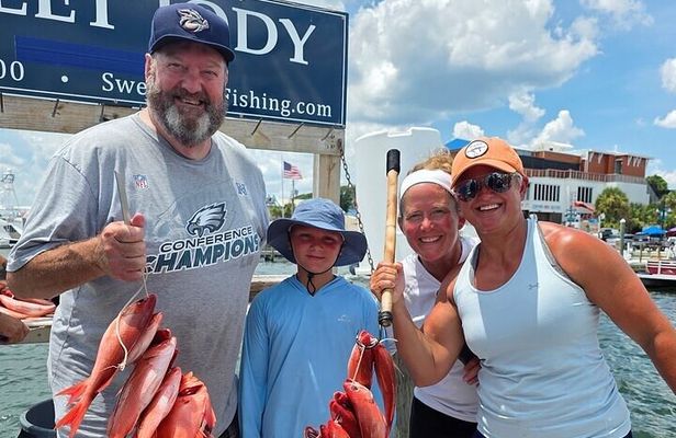 6 Hour Family Friendly Party Boat Fishing in Destin