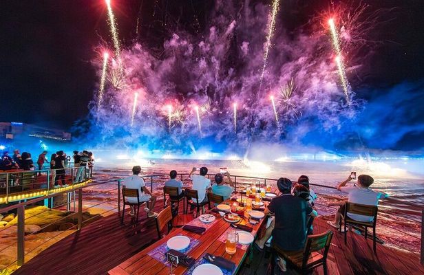 Romantic Dinner with Fireworks, Symphony & Kiss of the Sea Show