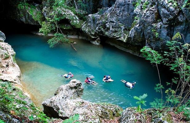 Jaguar Paw Cave Tubing & Zipline Adventure from Hopkins Village