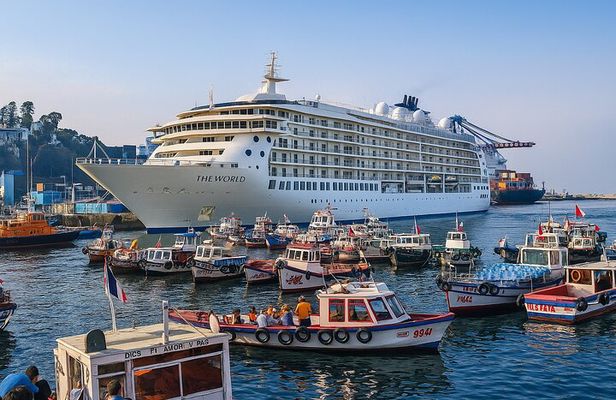 Transfer to San Antonio port with Valparaiso & Casablanca tour