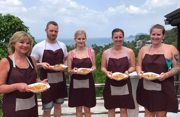 Half Day Thai Cooking Class with Sea View from Koh Tao 