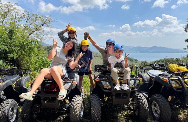 Phuket Skyline Flying Zipline and ATV with Kamala Beach View