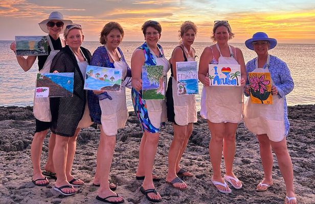 Aruba's Finest Sip and Paint Experience by the Beach