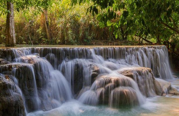 Luang Prabang Kuang Si Waterfall and Local l Craft Private Tour