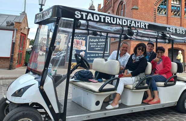 Gdańsk: City Sightseeing Tour by Buggy/Golf Cart LIVE GUIDED 1H