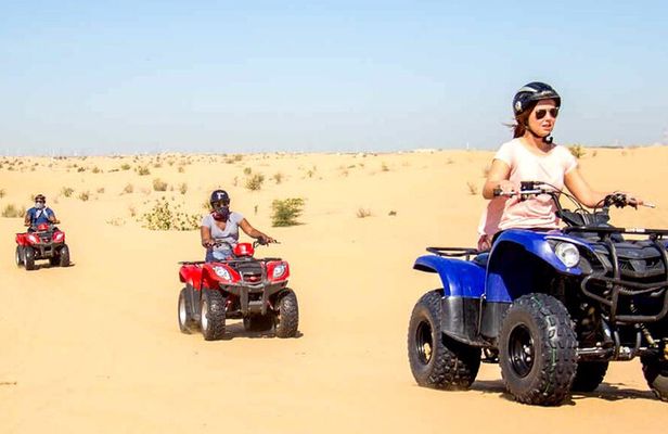 Quad Biking Adventure with Camel and Sand Boarding Tour Abu Dhabi
