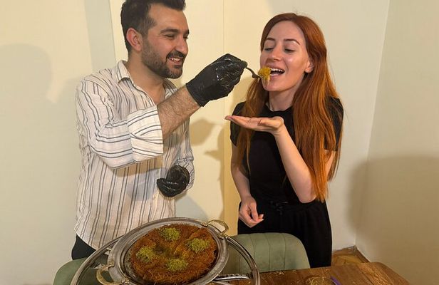 Turkish Sweet Cheese Pastry Künefe and Workshop at a Local Home