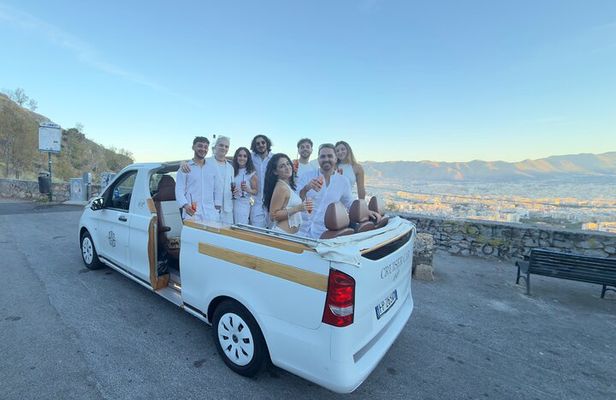 Palermo by Night: Private Open-Air CruiserCar Tour with Aperitivo