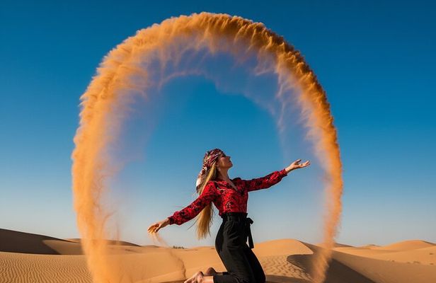 Dubai Morning Desert Safari with Sandboarding, Camel Ride