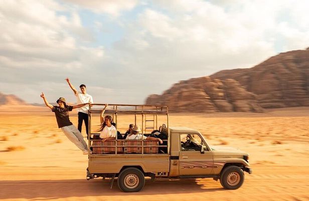 Wadi Rum Trip -Full day Jeep tour+ Overnight stay in Bedouin camp