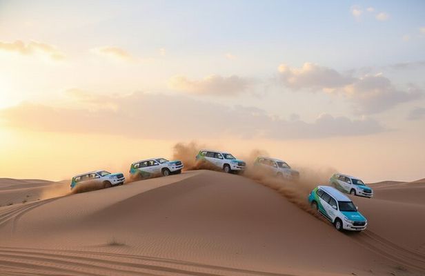 Dubai Desert Safari, Sand boarding, Camel Ride and BBQ Dinner