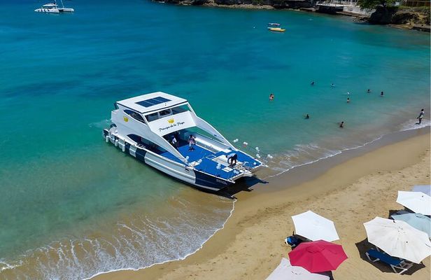Puerto Plata Private Sunset Catamaran with Open Bar and BBQ