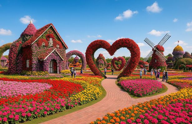 Dubai Miracle Garden Entry Tickets with Optional Hotel Transfers