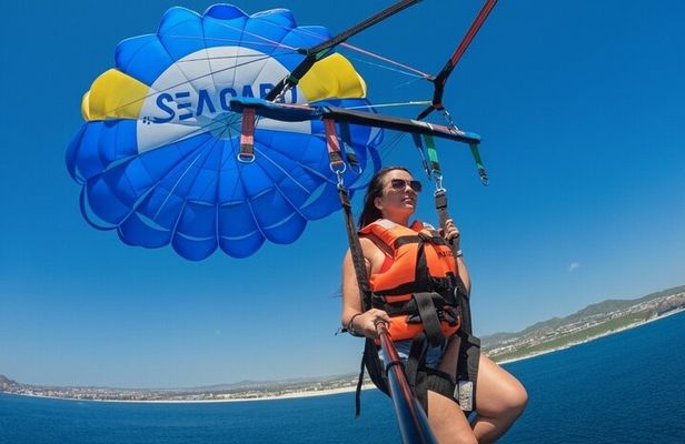 Los Cabos Parasailing Adventure Skybound over Cabo San Lucas Bay