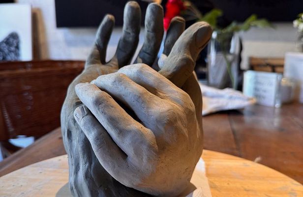 Private Clay sculpture class with local mixed clays
