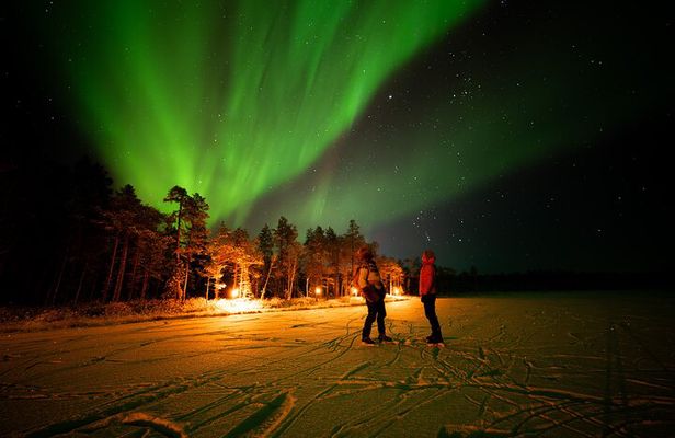 Ranua Northern Lights hunting with local guide