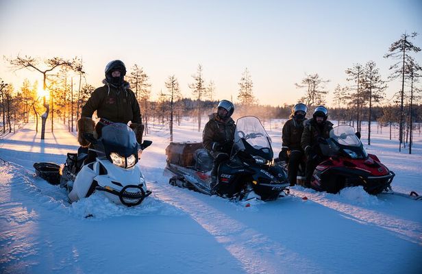 Ranua Snowmobile Safari Adventure on Winter Lake 1 hour