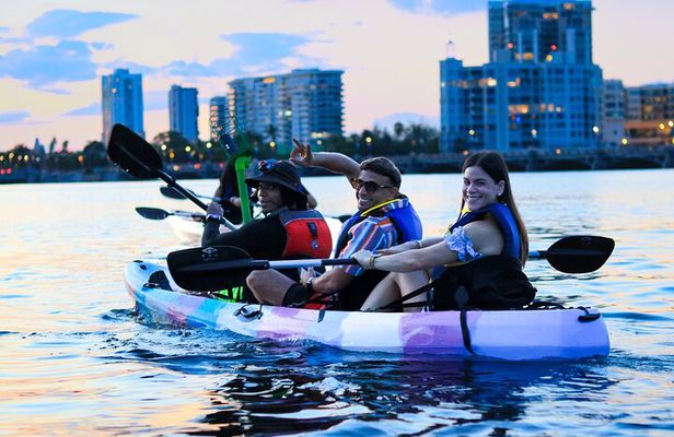 Combo: San Juan Glow Kayak + Salsa Experience at a Luxury Beach