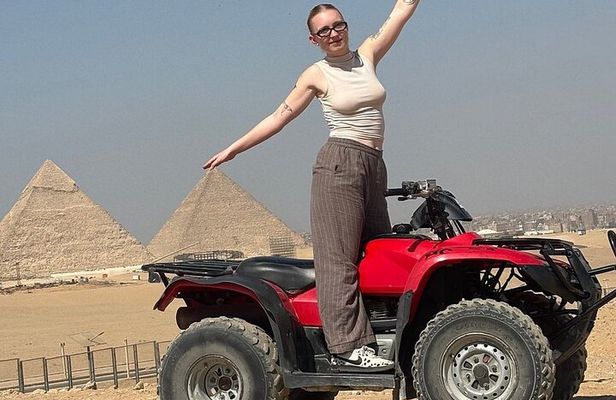 Giza Pyramids, Sphinx with ATV Quads, Shopping & Camels