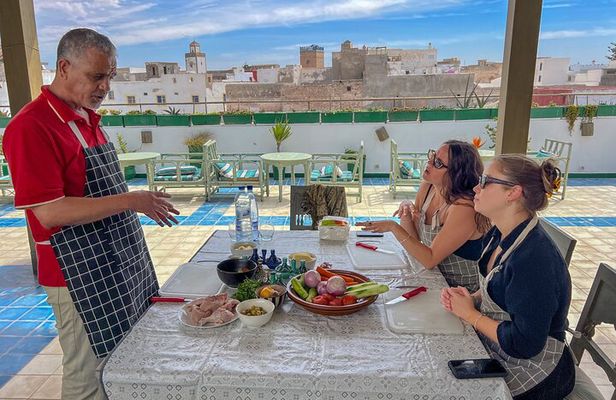 Traditional Moroccan cuisine in Essaouira – Sea and medina view