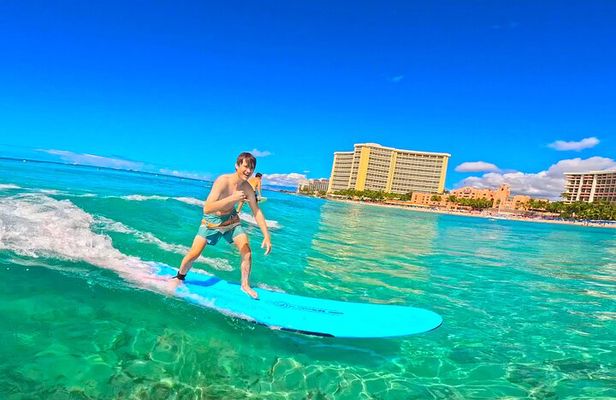 Waikiki Beginner Surfing lessons: Private, Group, & Family Option