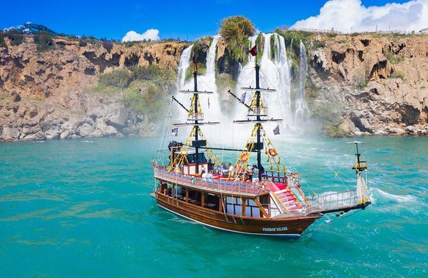 Antalya Waterfall Boat Tour With Lunch And Soft Drinks Transfer