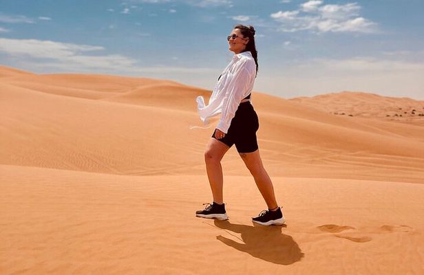 Desert Safari in Private Car, 4Hours, SandBoarding and Camelride