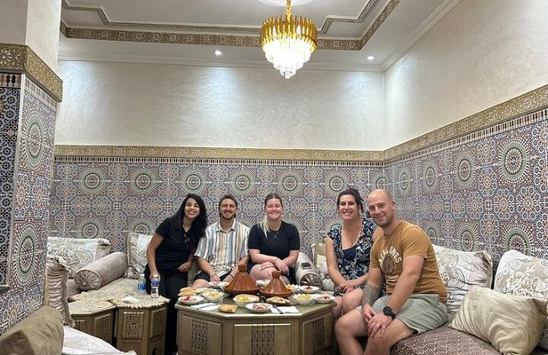 Moroccan Cooking Class at Nora's House with Pickup Included