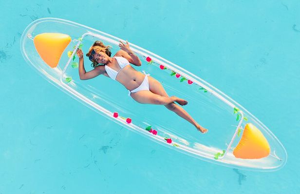 Luxury Clear Kayak and Drone Photoshoot at Kendwa Beach, Zanzibar