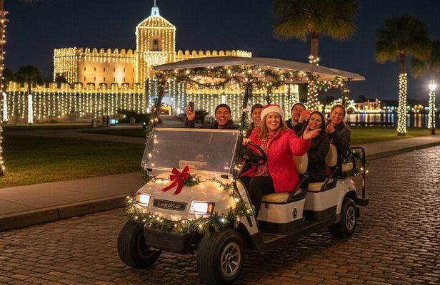 St Augustine's Night of Lights Open-Air Guided Cart Tour
