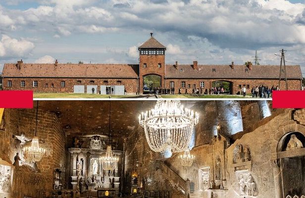 Auschwitz Birkenau and Wieliczka Salt Mine Day Tour from Krakow