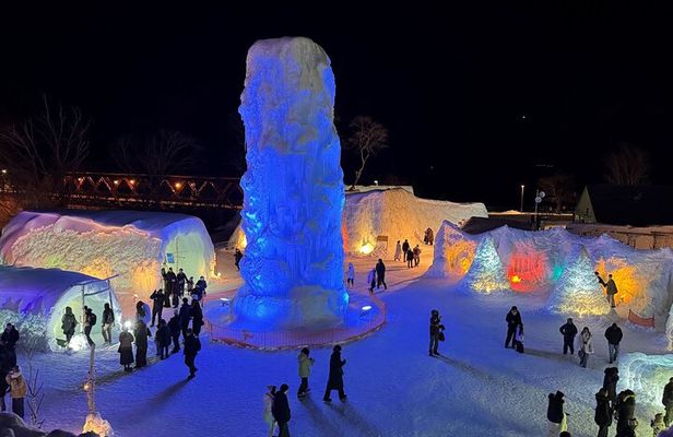 Hokkaido│Lake Shikotsu Ice museum Hyoto Festival Bus