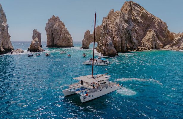 Los Cabos Private Catamaran Cruise with Snorkeling & Open Bar