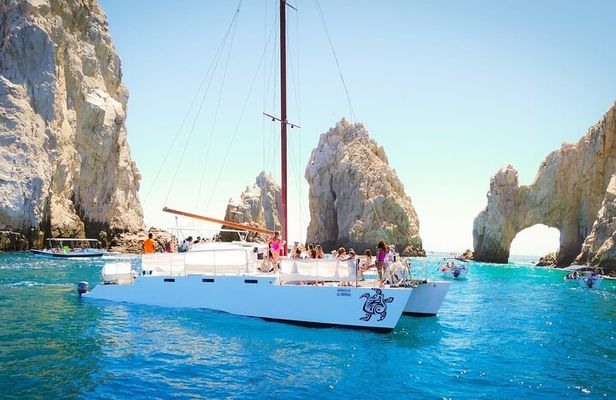 Los Cabos Private Catamaran Sunset Cruise with Snacks & Open Bar