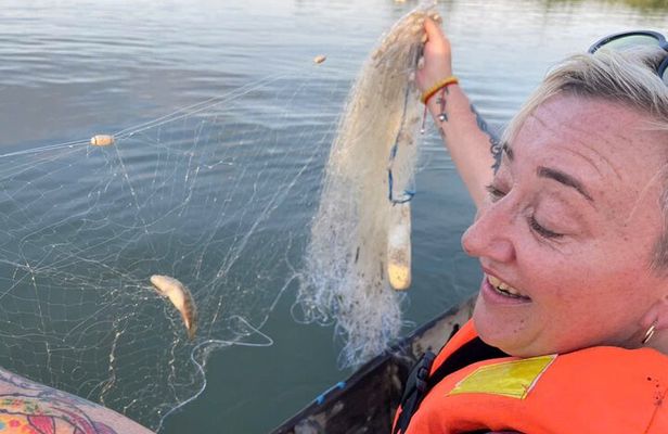 Hoi An Cycling Fishing net Rice Wine and Noodle Making for Lunch 