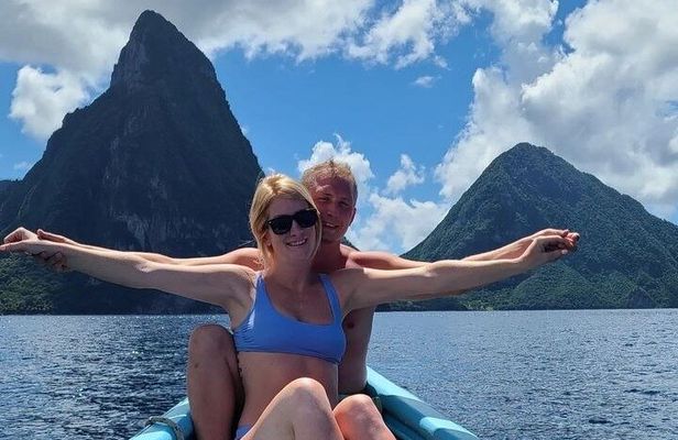 St. Lucia West Coast Boat Cruise with Snorkeling & Pitons