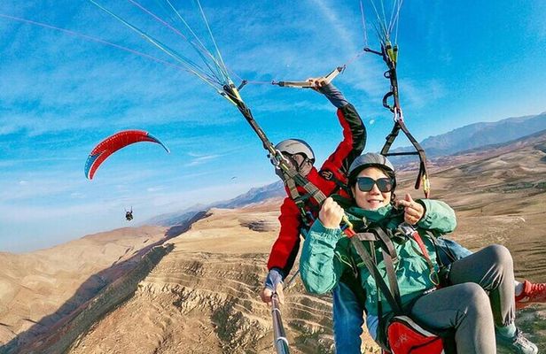 Paragliding: Fly Over Agafay Desert, Atlas Mountain Views & GoPro