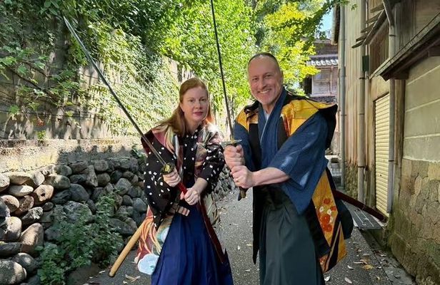 Samurai Swordsmanship Lesson at a rented temple