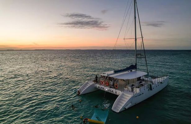 Sunset Sailing Adventure to Isla Mujeres Unlimited + Transfer from Cancún