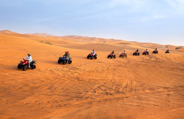 Dubai Half Day Desert Safari Quad Bike or Buggy Ride Sandboarding