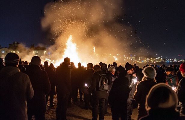 Bonfires and Fireworks New Years Eve Tour in Reykjavik