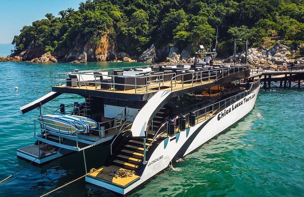 Mega Yacht ALL INCLUSIVE Yelapa Waterfall & Snorkeling Adventure