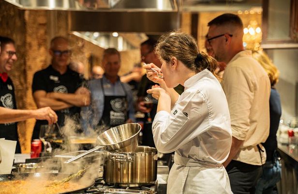 Barcelona Full Market Tour, Tapas & Hands-On Paella Cooking Class