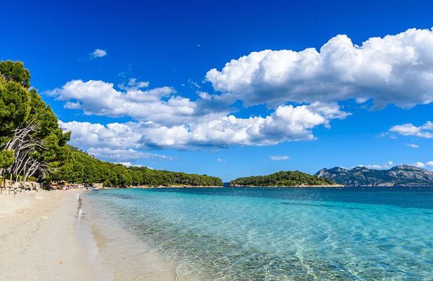 Formentor Beach and boat crossing